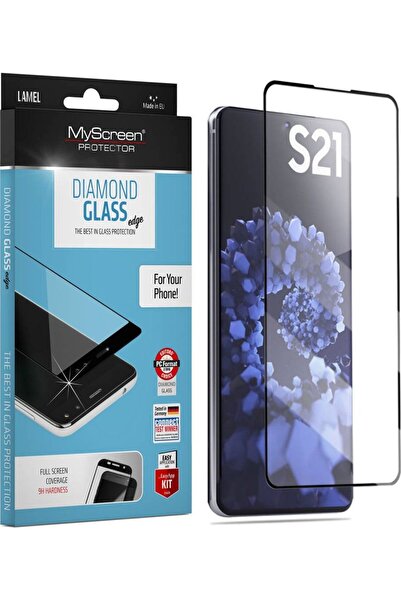 MyScreen Protector Sticlă Diamant Eedge Negru pentru Samsung Galaxy S21