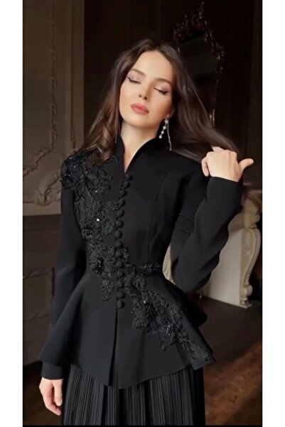 MODA New season special design jacket, dumbbell fabric, stone-embellished ski...