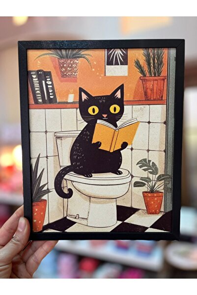 Mr Home Wooden Frame-Toilet Bathroom Table-Wall Decoration-Bathroom Wall Frame