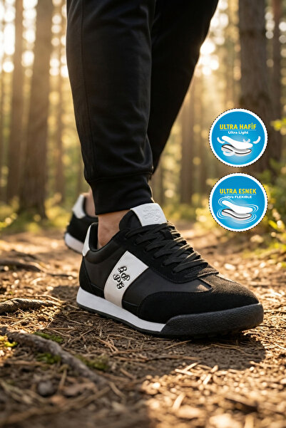 WALKWAY 26136 m Black-White Unisex Sports Shoes