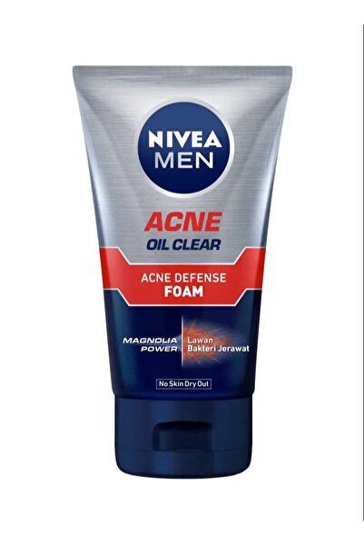 Nivea Men ACNE OIL CLEAR ACNE DEFFENSE FOAM MAGNOLIA POWER No Skin Dry Out 100g