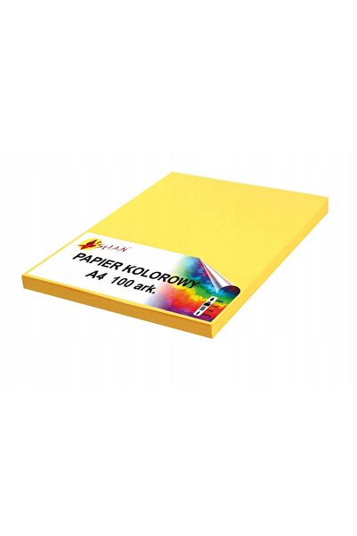 Shan Hârtie color A4 120g galben intensiv2 100 coli