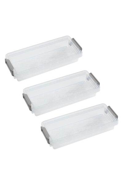 Zumzeria Plastic Storage Boxes 20.4x8x3.7cm - 3pcs