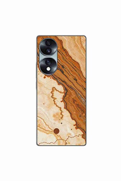 OEM Husa compatibila cu Honor 70 Silicon Gel Tpu Model Caramel Marble Dream