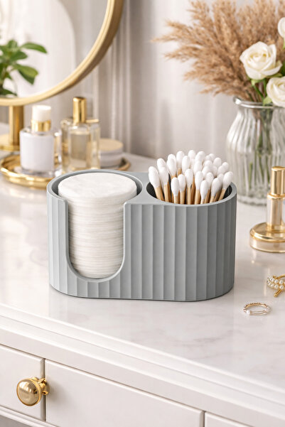 Arvella Studio Cotton and Ear Swab Organizer |   Stylish Bathroom Organizer B...