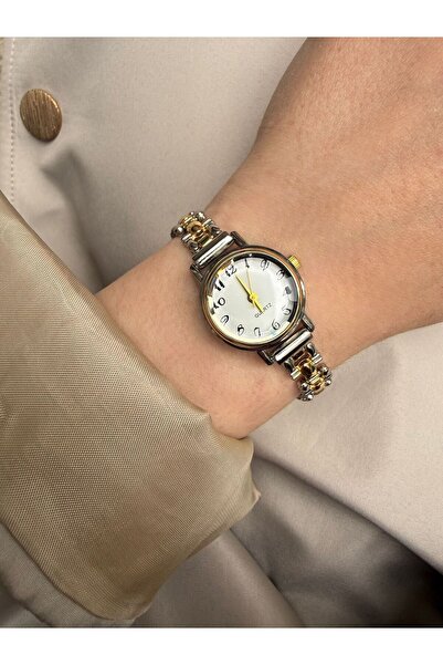 rubsey Minimal Metal Women's Wristwatch Double Color