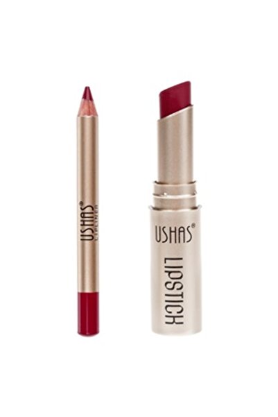 Zumzeria Lipstick & Lip Pencil Set Burgundy 3.8g