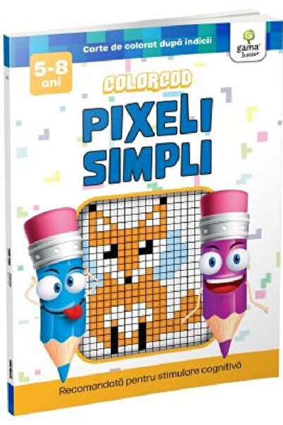 Editura Gama Junior Cod de culori - Pixeli simpli