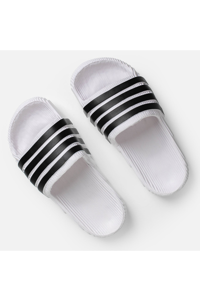 Zumzeria White Slide Sandals for Women