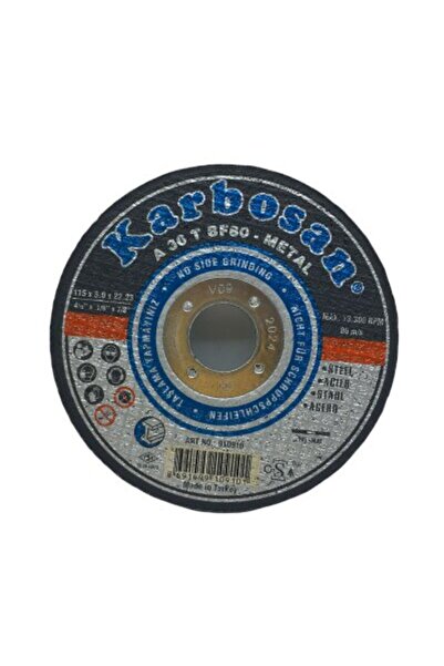 Greathings KARBOSAN 10910 NK METAL KESİCİ DİSK ( SPRAL TAŞI ) 115MMX3.0X22