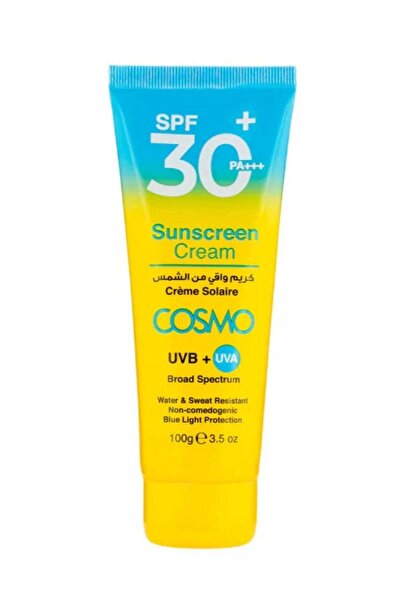 Cosmo Sunscreen Cream SPF 30+ UVB/UVA Protection for Men and Women 100g