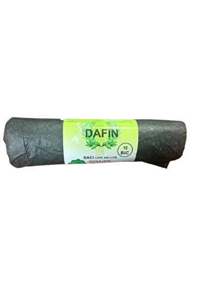 Dafin Saci Menajeri 240 L, 10 buc/rolă, Negru, 110x125 cm, Dafin