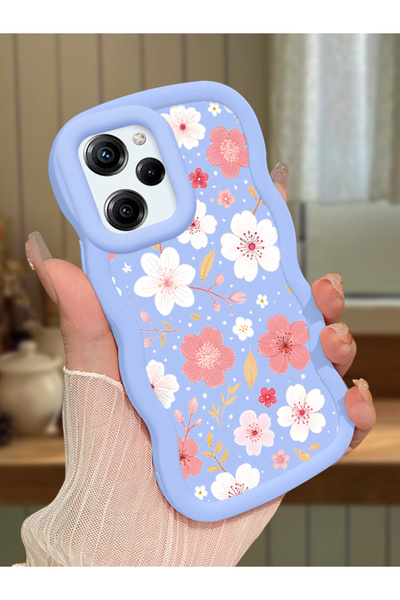 ucuc Poco X5 Pro 5G Uyumlu Mavi Silikon Kılıf Kamera Korumalı Darbe Emici Tas...