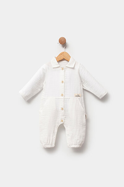 BEBELİNNA BABY Muslin baby boy romper