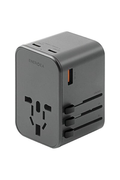 Energea Adaptor de rețea 1xUSB+2xUSB-C PD-PPS-QC 3.0 65W 1A2C 4 în 1 US/UA/EU...