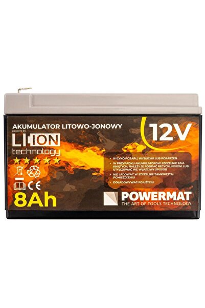 Powermat Baterie, acumulator universal Litiu-Ion pentru unelte, 12V 8 amperi,