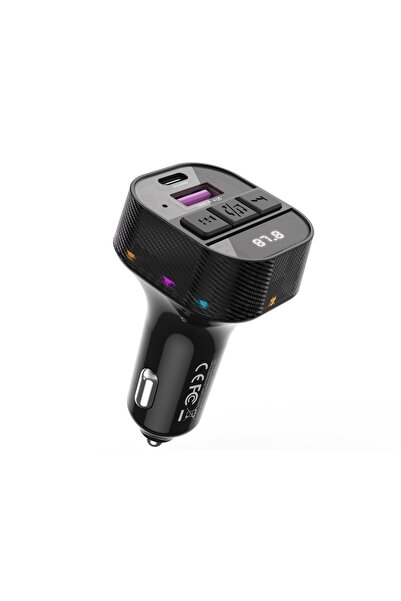 Xo Transmițător FM BCC17 Bluetooth MP3 Încărcător auto 30W Negru