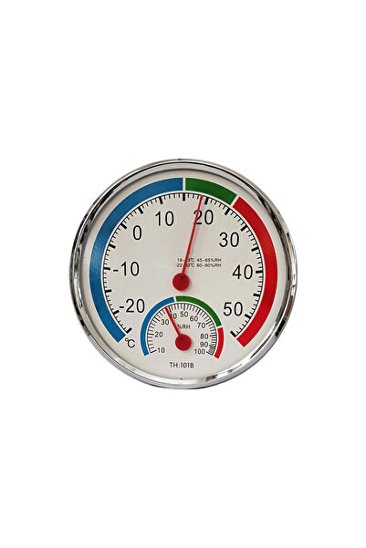 choice2 مقياس حرارة ورطوبة دائري صغير أبيض اللون -30 درجة ℃ -50 ℃   مقياس حرا...