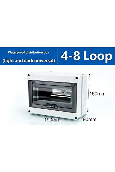 Choice HT8WAY HT Series Junction Box 3/8 Way, IP65 Waterproof PC Plastic Outd...