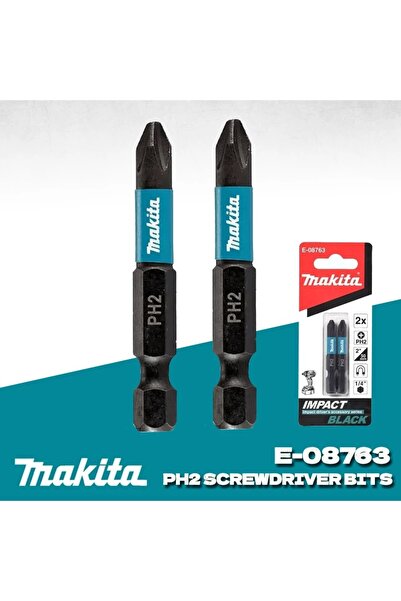 Choice E-08763 Makita E-08763 Impact Screwdriver Bits PH2 50MM 1/4'' 2pcs Mag...