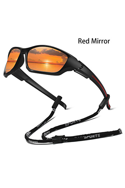 Choice4 نظارات شمسية GL-F33 (RedMirror) مع سلسلة للرجال والنساء للجري وتسلق ا...
