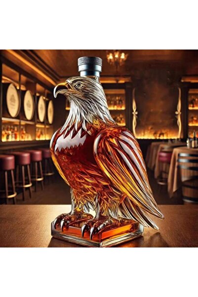 Choice Eagle Whiskey Decanter Glass Animal-Shaped Whiskey Bottles Collectible...