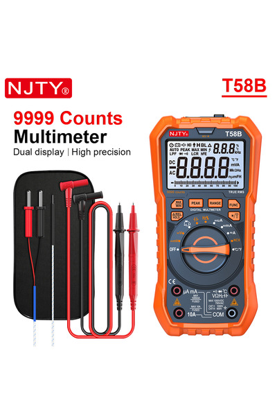 Choice1 جهاز قياس رقمي متعدد الوظائف T58B NJTY T58B T58C بـ 9999 عداد، نطاق ت...