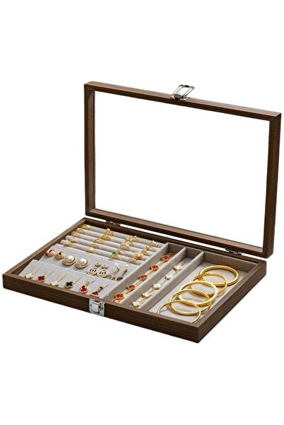 Generic Jewelry Box,Multi-Functional Jewelry Storage Box, Jewelry Tray Wooden...