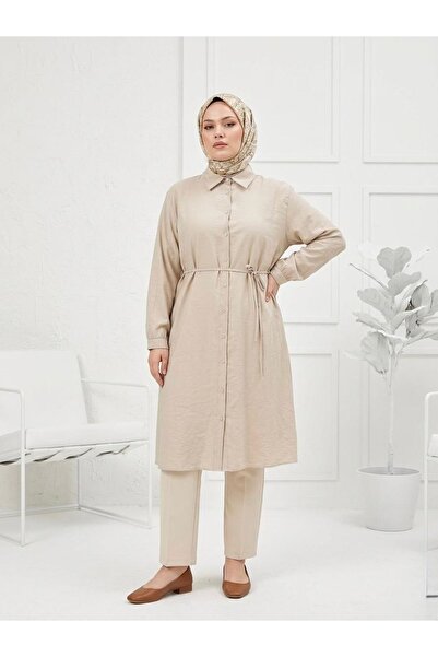 Lunsera Store Oversize Tunik-Taş