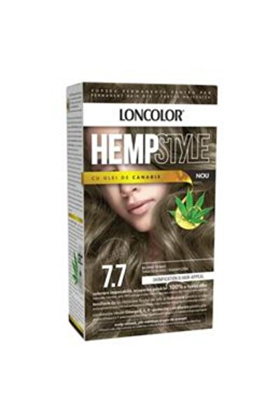 Loncolor Vopsea Permanenta pentru Par cu Amoniac - HempStyle, nuanta 7.7 Blon...
