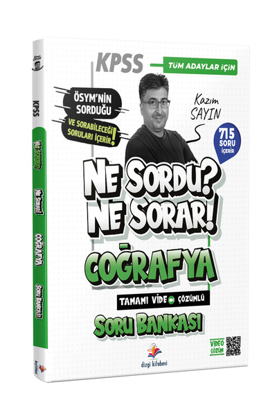 Dizgi Kitap 2026 Ne Sordu Ne Sorar KPSS Coğrafya Tamamı Video Çözümlü Soru Ba...