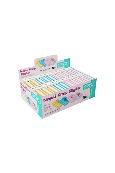 ORYO Book Eraser 20-Piece Box