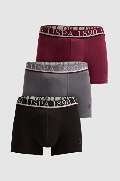 U.S. Polo Assn. Lenjerie intimă pentru bărbați, culoare burgundă, model 50326...