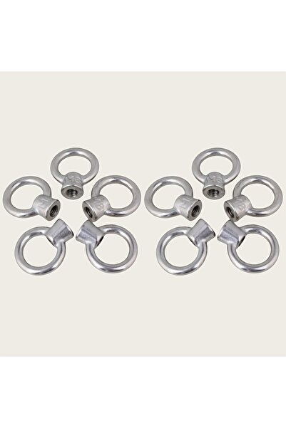 Choice M8 Silver 10Pieces304Stainless SteelM8Ring Nut ，Ring-shaped rigging li...