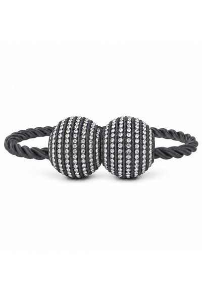MEFAKS TEKSTİL Suport magnetic pentru perdea, cu piatră de cristal, suport de...
