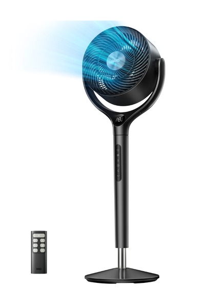 DREO Turbopoly Circulator Fan 362 Ayaklı Sessiz Hava Sirkülatörü Siyah