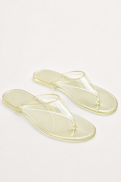 BonuStep Jelly Candy Women's Transparent Flip-Flops Beach Slippers