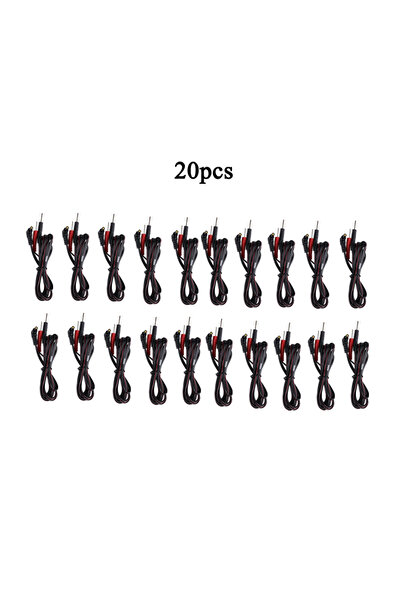Choice black 20pcs Electrode Wires Standard Connect Electrode Cables For Musc...