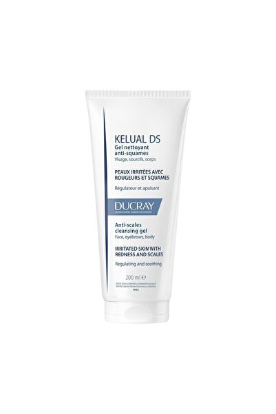 Ducray Gel de curățare facială pentru piele sensibilă, anti-descuamare, 200 ml