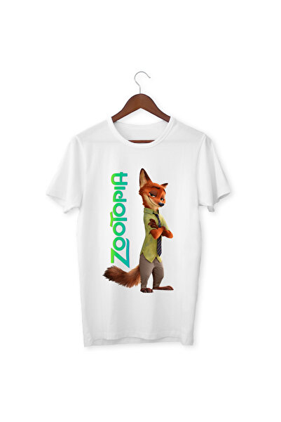 ALPŞAN TİCARET Zootopia t Shirt Boys Girls Kids White T-Shirt Zootopia Printe...