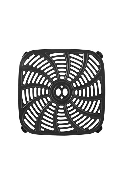 Choice L Easy To Install and Remove Square Air Fryer Grill Pan Non-Stick Blac...