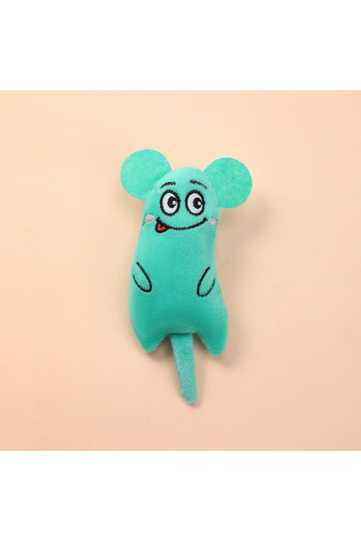 Choice green Funny Pet Plush Embroidery Toy Cat Expressive Mouse Toys Interac...