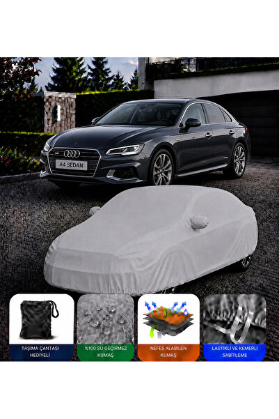 COCEM Audi A4 Sedan Premium Araç Brandası Su Geçirmez UV Korumalı Tam Koruma ...
