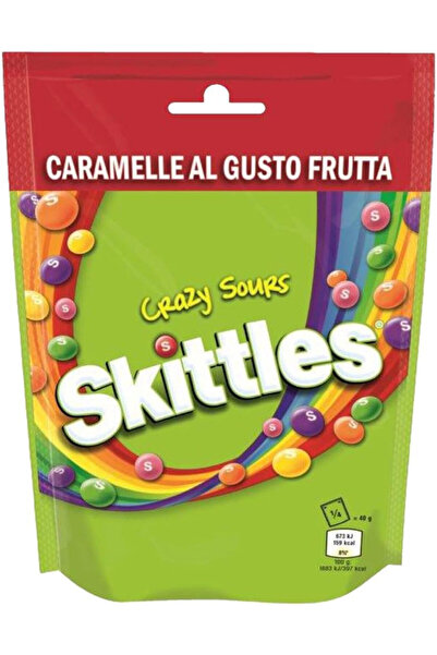 Skittles Skettles Crazy Sour Original 174g, Pack of 56pcs