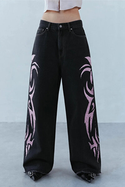 212 URBAN Tribal Desenli Baggy Unisex Pantolon