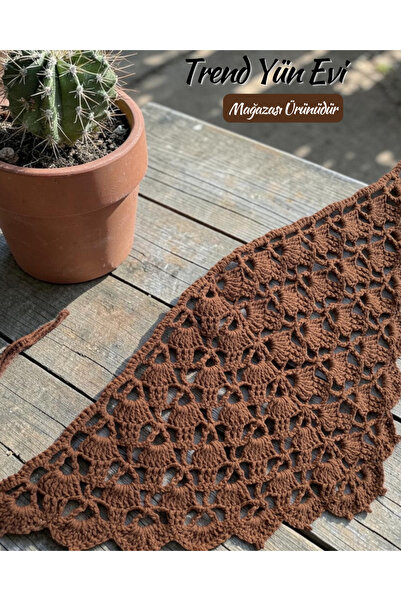 TrendYünEvi Hand Knitted Hair Bandana (Cotton Thread)