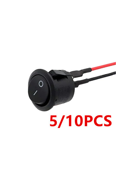 Choice 10pcs 5/10Pcs Rocker Switch ON/Off SPST 2Pin Latching Toggle Switch Sn...