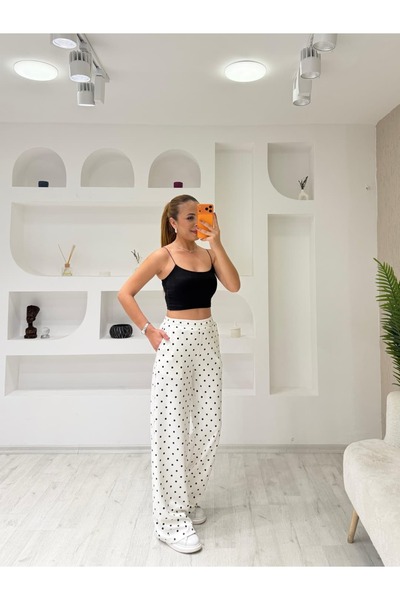 İrka Moda Puantiye Detaylı Eşofman Altı