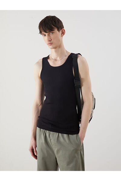 LC Waikiki تي شيرت رجالي بدون أكمام من Zero Roba Collar Ribbed من UZG STORE ل...