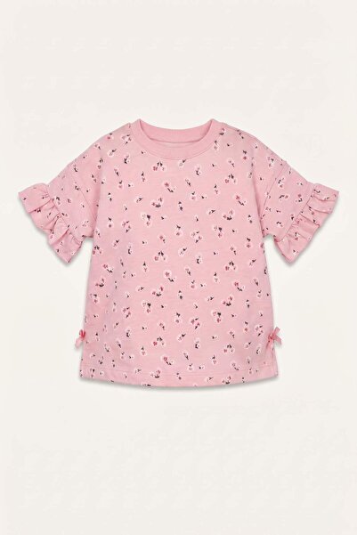 DeFacto Çiçeki 2-Piece Pink Set for Baby Girl H7883A526Sm